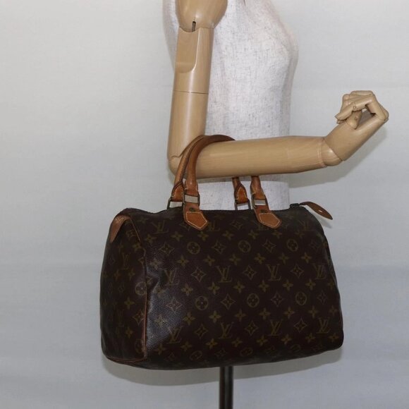 LOUIS VUITTON Monogram Speedy 30 Hand Bag M41526 LV Auth 145914 - Picture 1 of 16